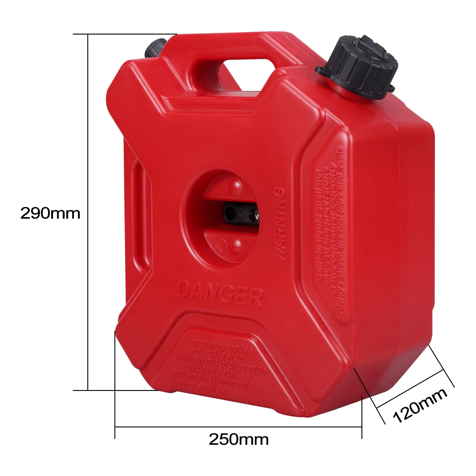 1.3GL/5L Portable Gas Fuel Tank Jerry Can Tank Oil Containers For ATV UTV Motorcycle Car - Image 4