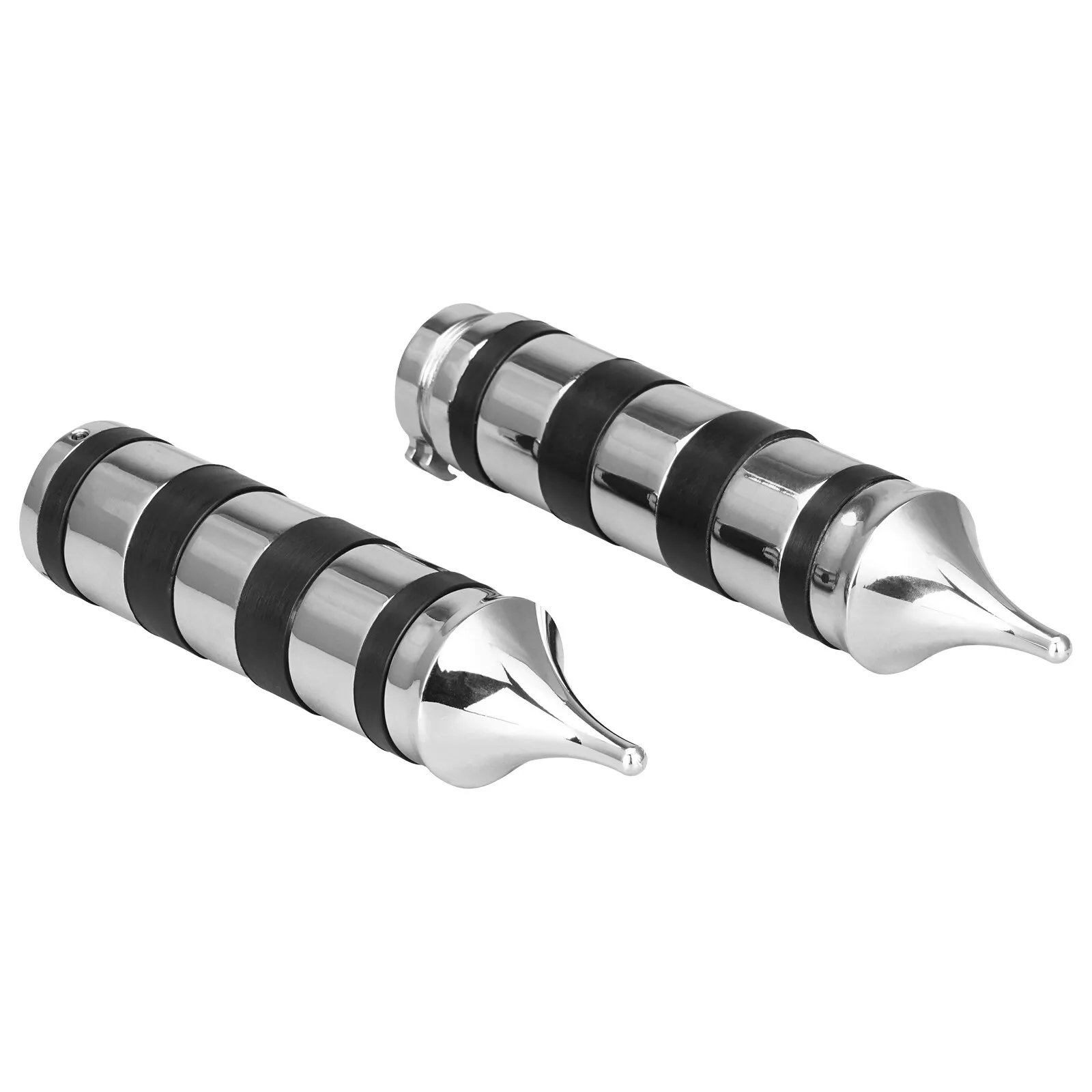 1'' Pair Motorcycle Hand Grips Cable Throttle Handle for Harley Honda Cruiser - Image 3