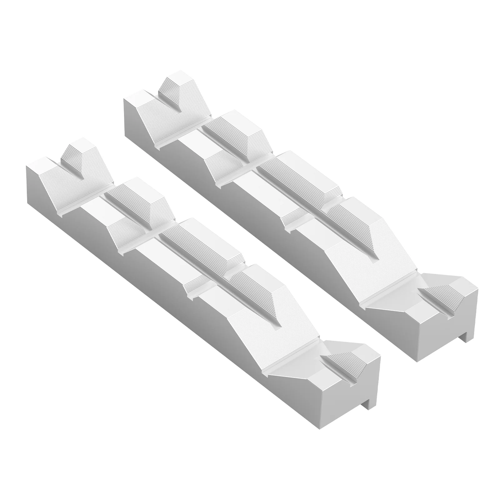 10PCS 8" Aluminum "V" Shape Vise Soft Jaws For Kurt Te-co Toolex Magnum Chick Vise - Image 8