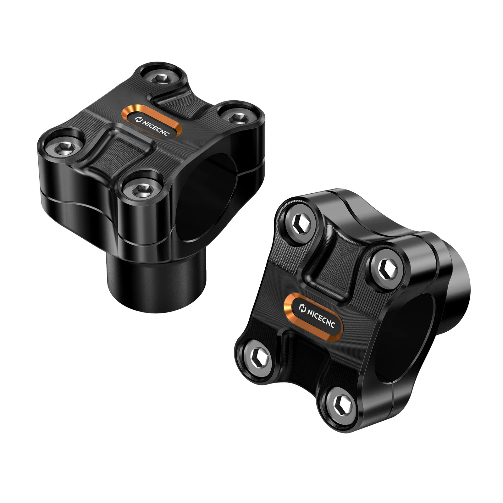 2" Handlebar Risers For Harley Dyna Low Rider Street Bob Super Glide 1.25" Bar - Image 10