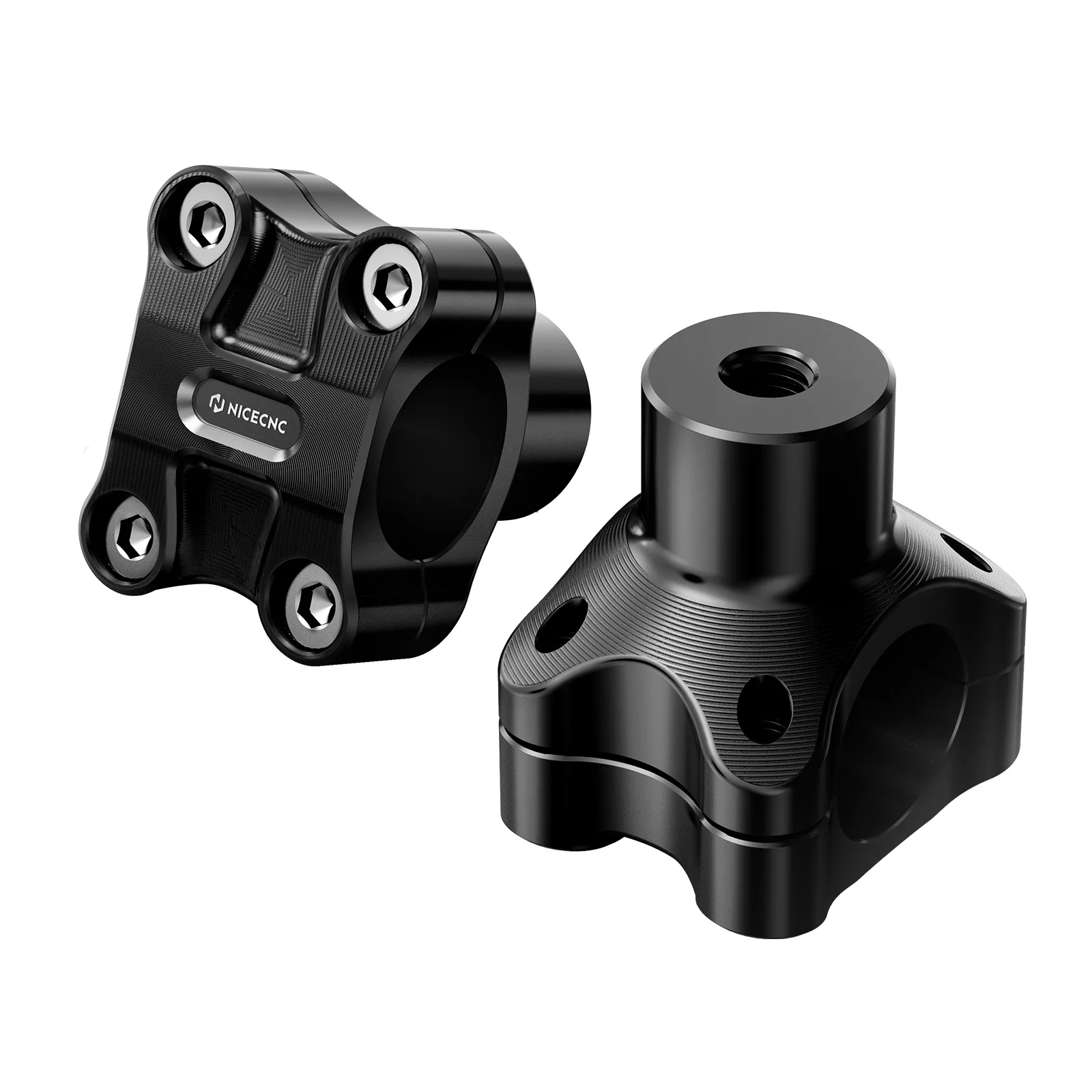 2" Handlebar Risers For Harley Dyna Low Rider Street Bob Super Glide 1.25" Bar - Image 17