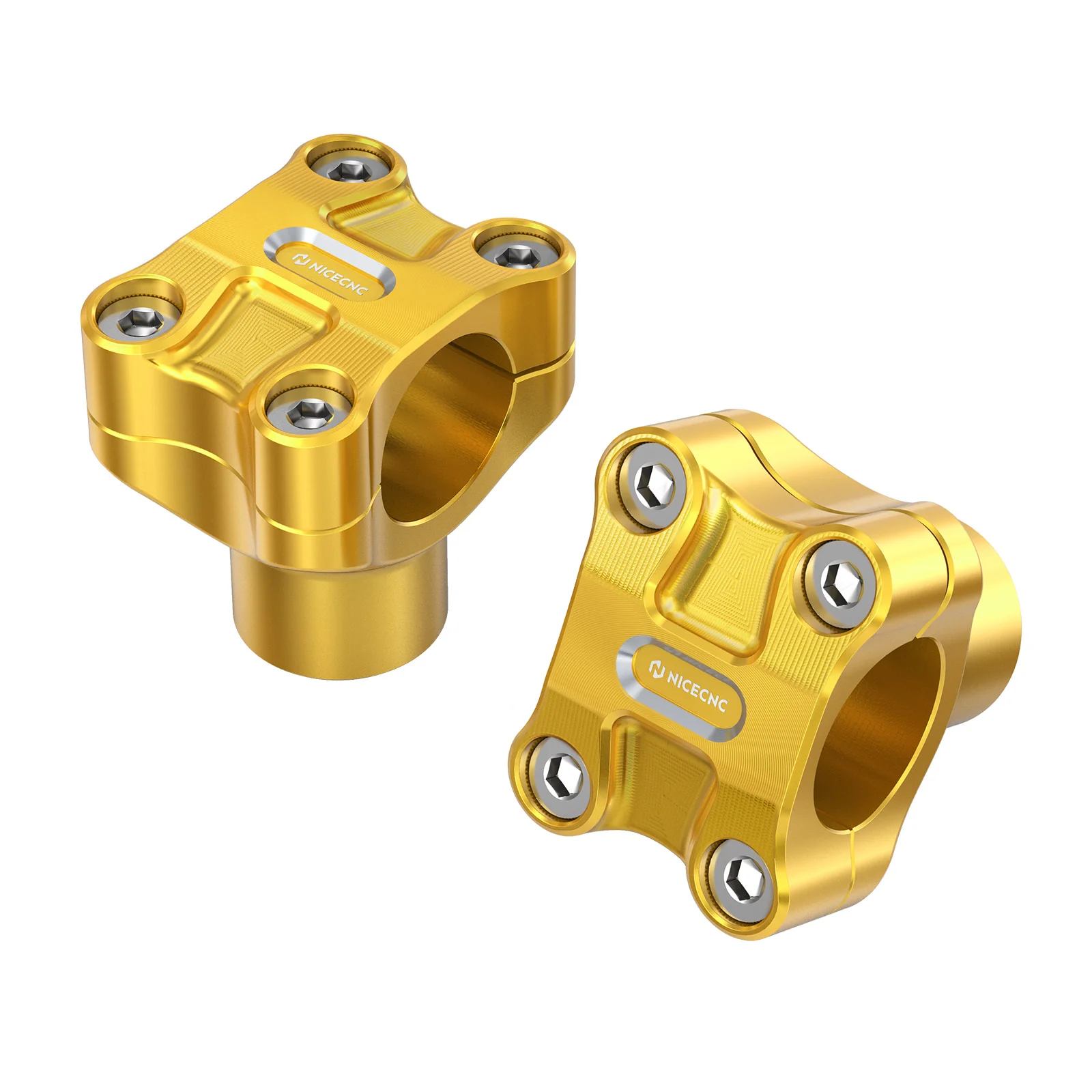 2" Handlebar Risers For Harley Dyna Low Rider Street Bob Super Glide 1.25" Bar - Image 23
