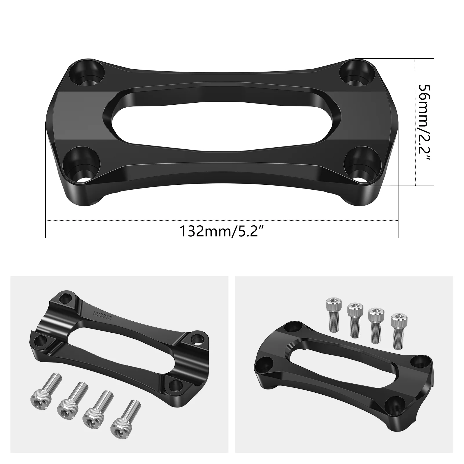 1 1/8" 28.6MM Handlebar Stabilizer Mount Riser Clamp for Yamaha YZ250F 2014-2020 - Image 3