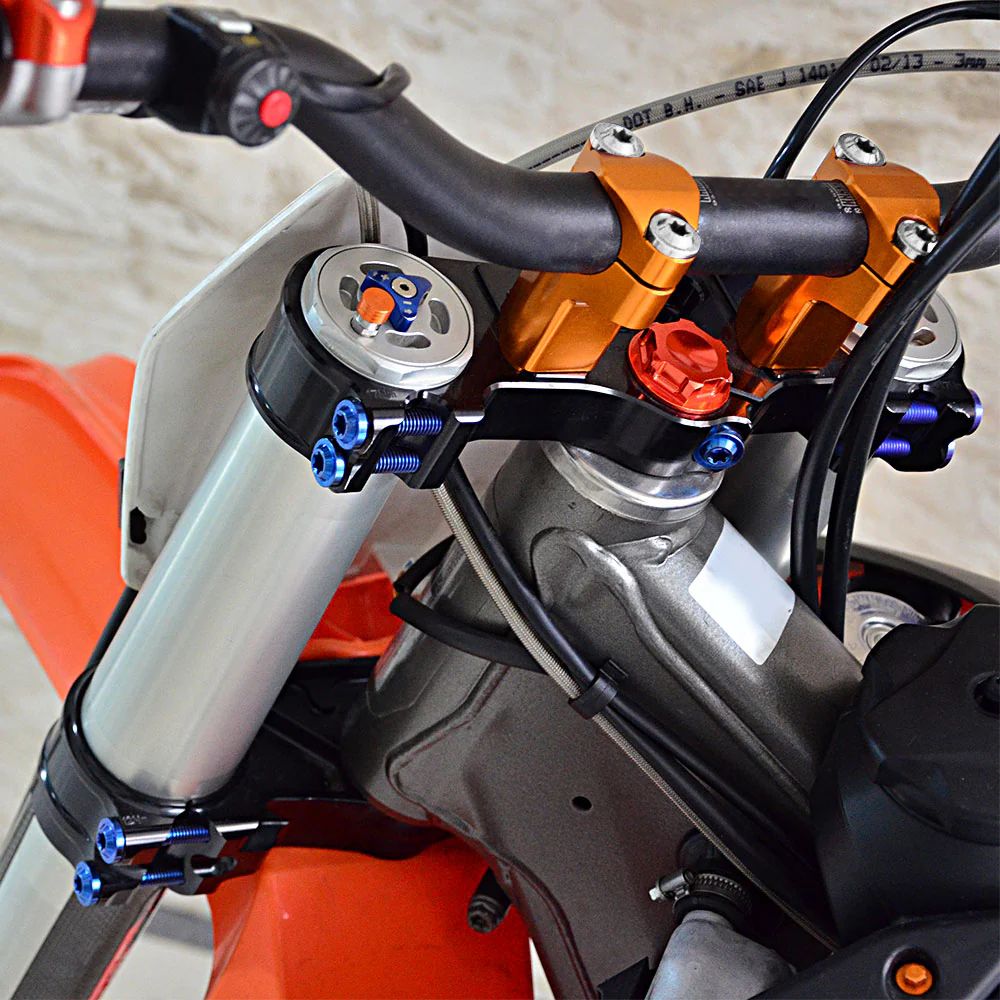 28mm Handlebar Mounts Clamp Riser 52mm Height For KTM Husaberg Husqvarna BETA GasGas - Image 3