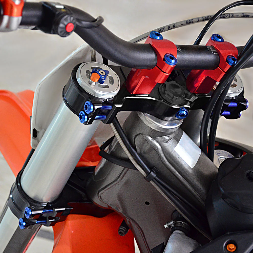 28mm Handlebar Mounts Clamp Riser 52mm Height For KTM Husaberg Husqvarna BETA GasGas - Image 4