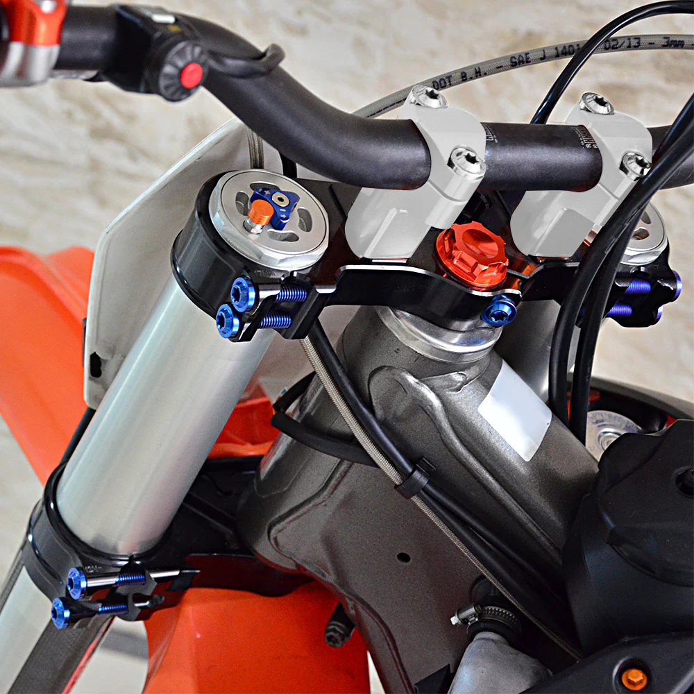 28mm Handlebar Mounts Clamp Riser 52mm Height For KTM Husaberg Husqvarna BETA GasGas - Image 5