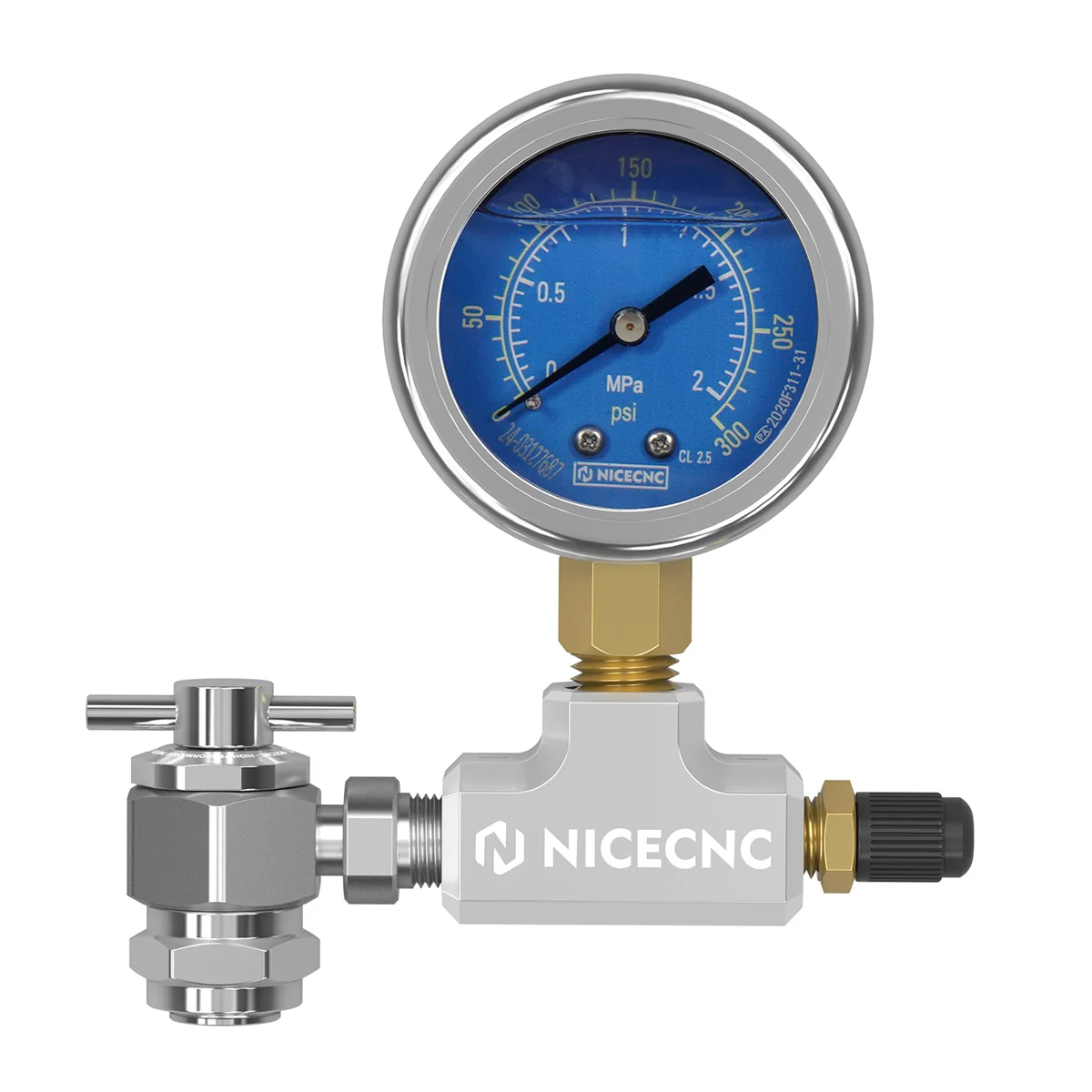 300PSI High Accuracy No Loss Nitrogen Filling Tool Kit For Schrader Valve Shock - Image 4