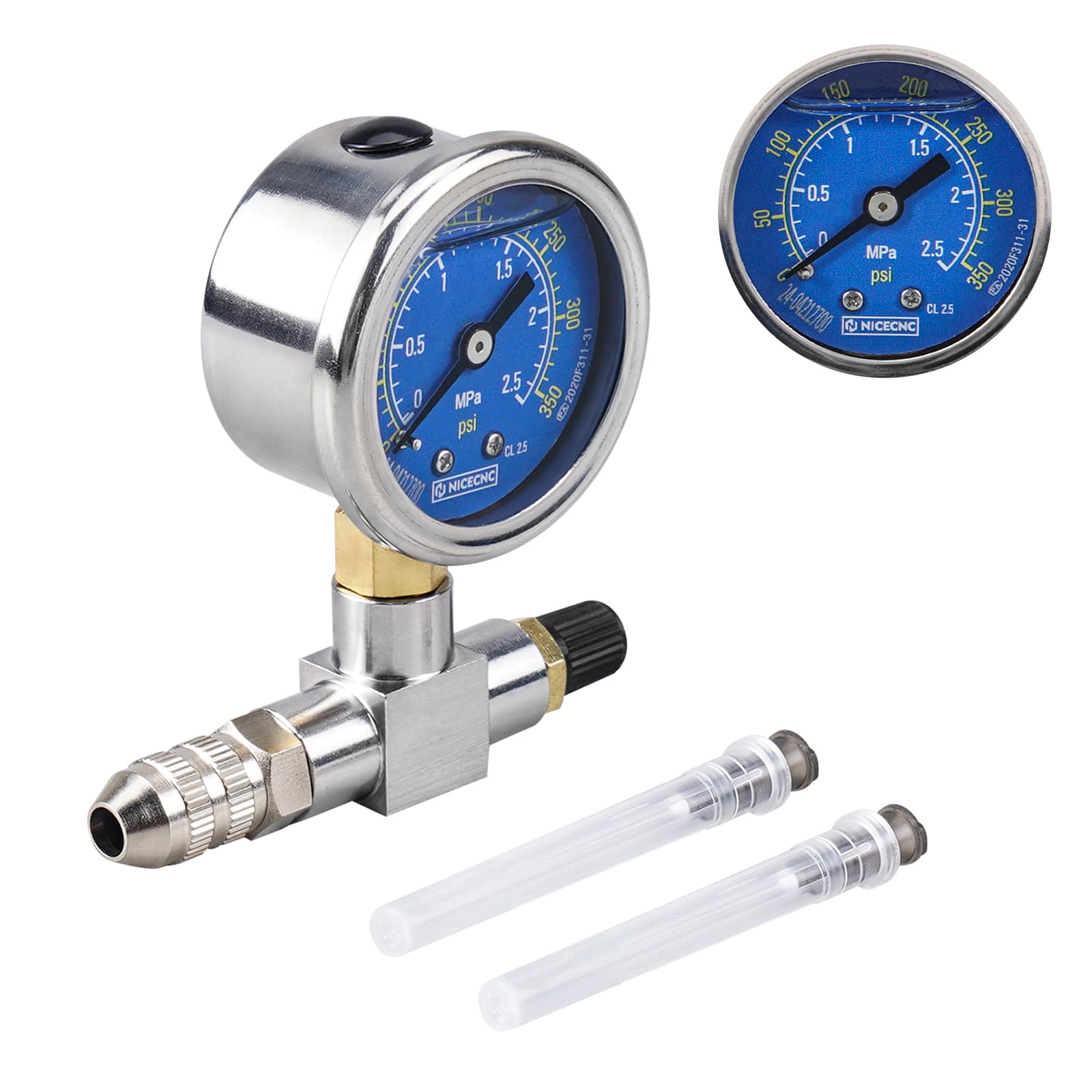 350 PSI Shock Nitrogen Needle Fill Tool For Universal Motorcycles ATV UTV Polaris RZR  Can Am - Image 5