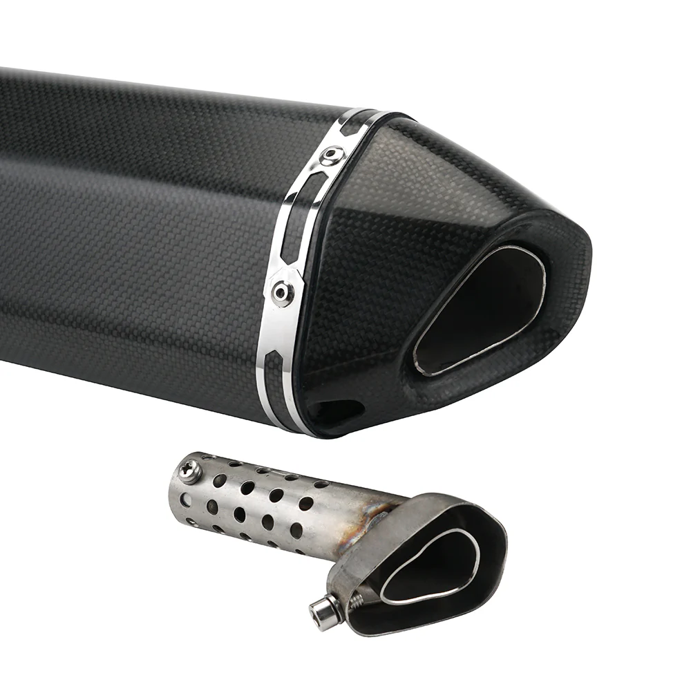 3D Glossy Carbon Fiber Muffler Silencer Set 51mm Inlet for KTM 950/990 - Image 4