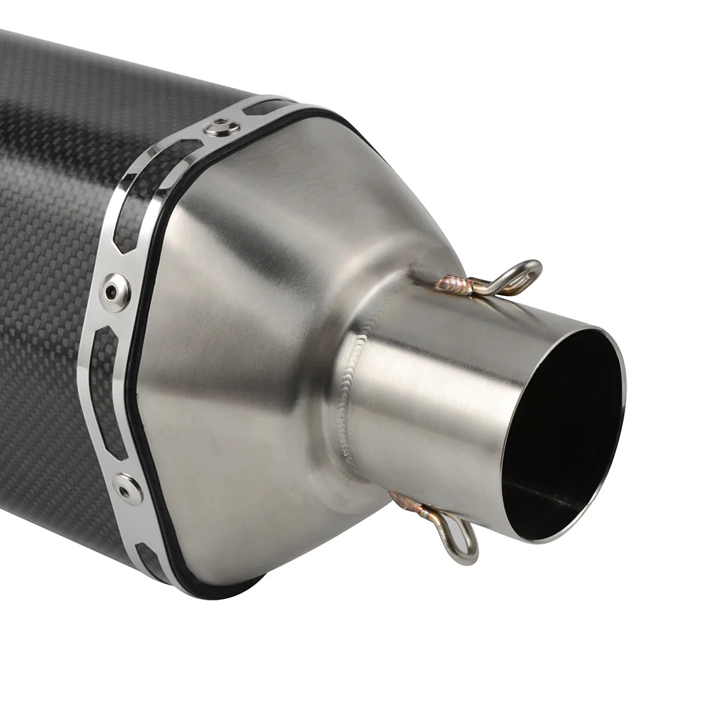 3D Glossy Carbon Fiber Muffler Silencer Set 51mm Inlet for KTM 950/990 - Image 5