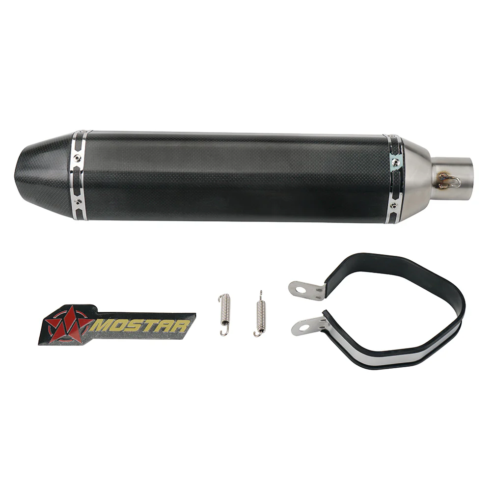 3D Glossy Carbon Fiber Muffler Silencer Set 51mm Inlet for KTM 950/990 - Image 6