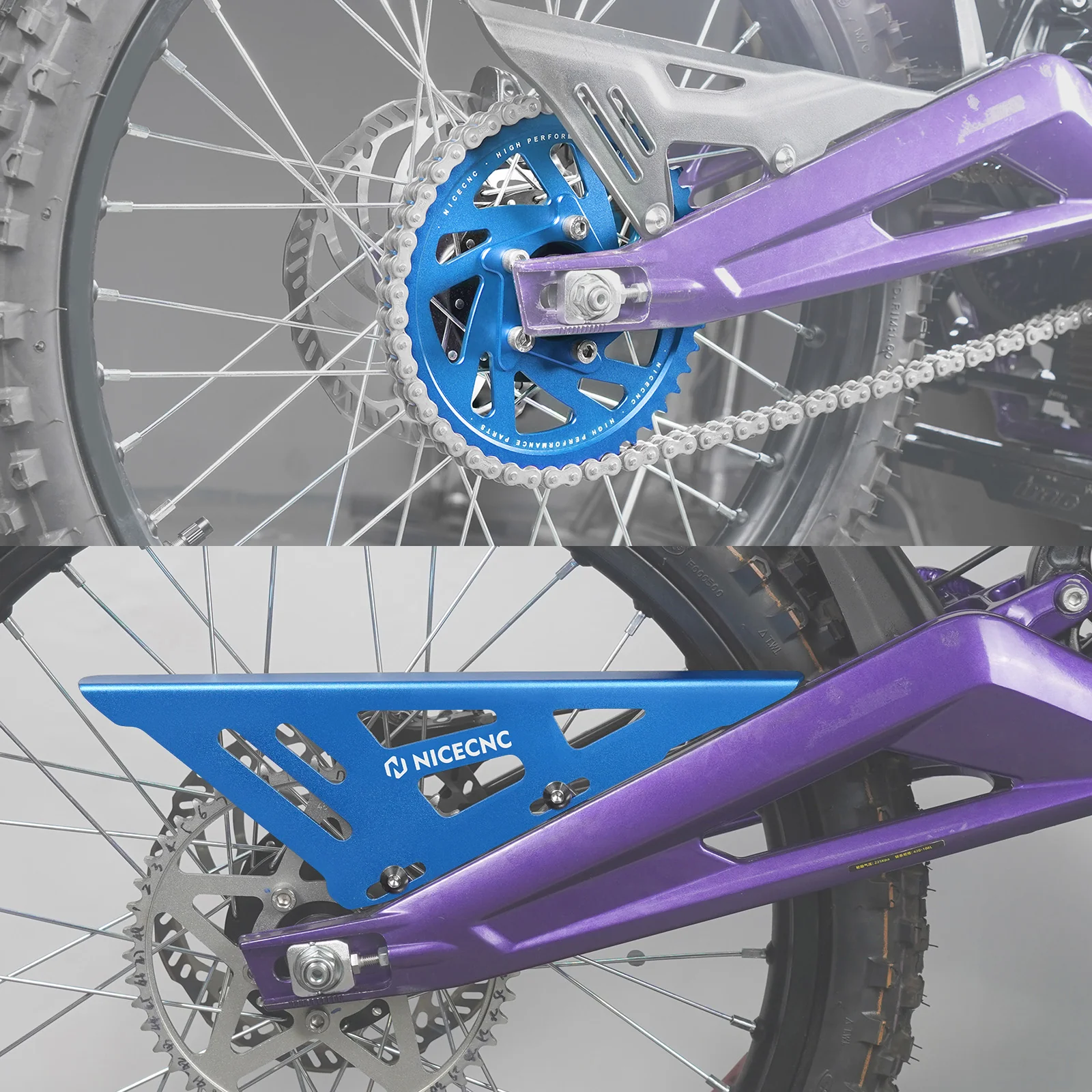 48T Rear Sprocket & Chain Guard For Surron Light Bee X / S Segway X160 X260 - Image 3