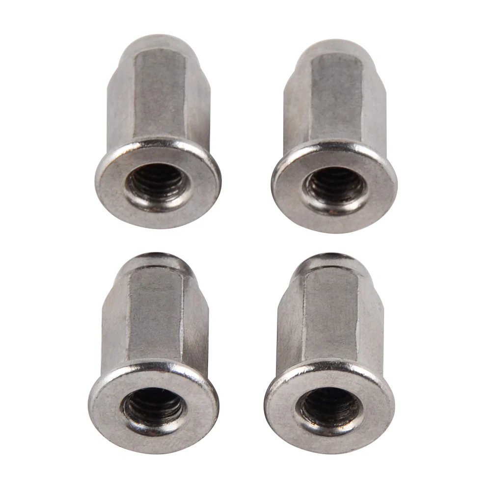 4PCS M6 Chromeplate Acorn Cap Hex Nut Safety Show For Honda Suzuki Kawasaki - Image 2