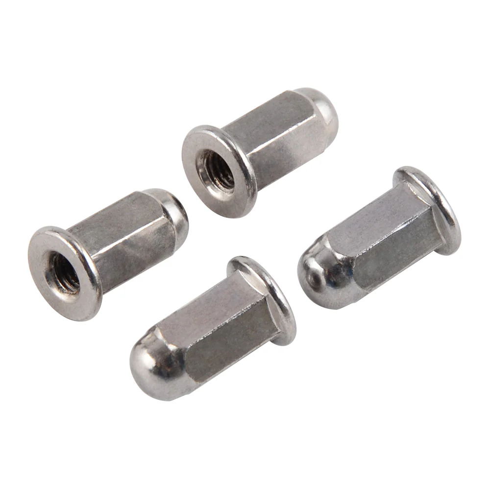 4PCS M6 Chromeplate Acorn Cap Hex Nut Safety Show For Honda Suzuki Kawasaki - Image 4