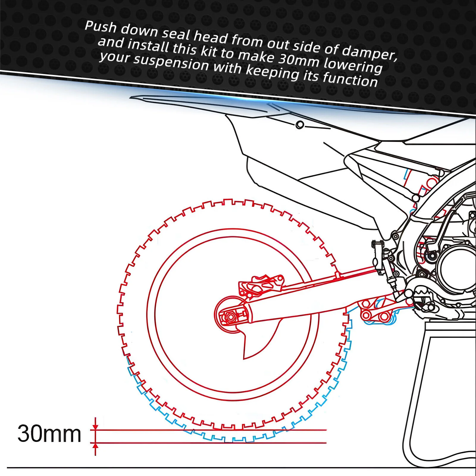 50mm Rear Suspension Lowering Kit - Image 4