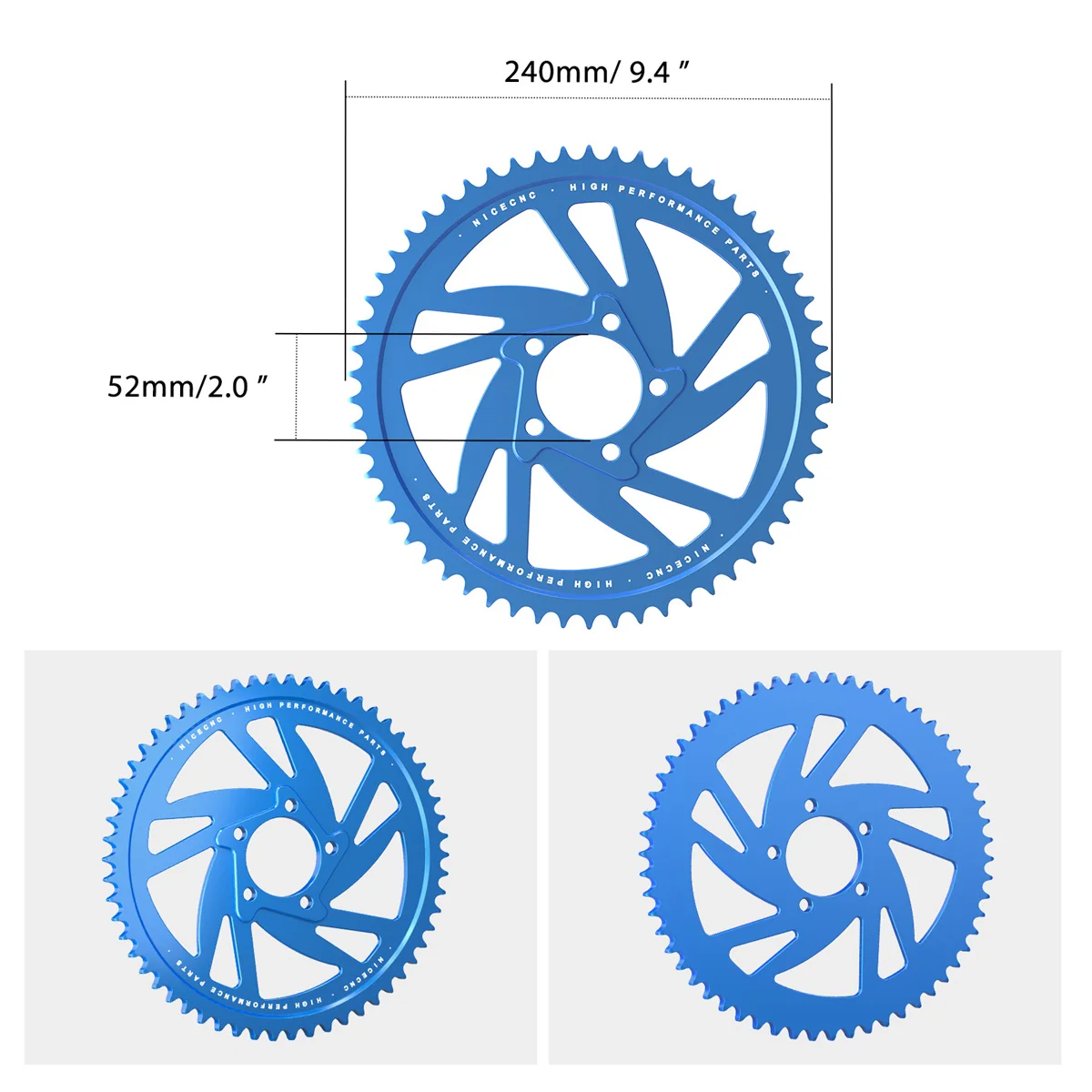 58T Rear Sprocket For Surron Light Bee X/ S/ L1E Segway X160 X260 - Image 10