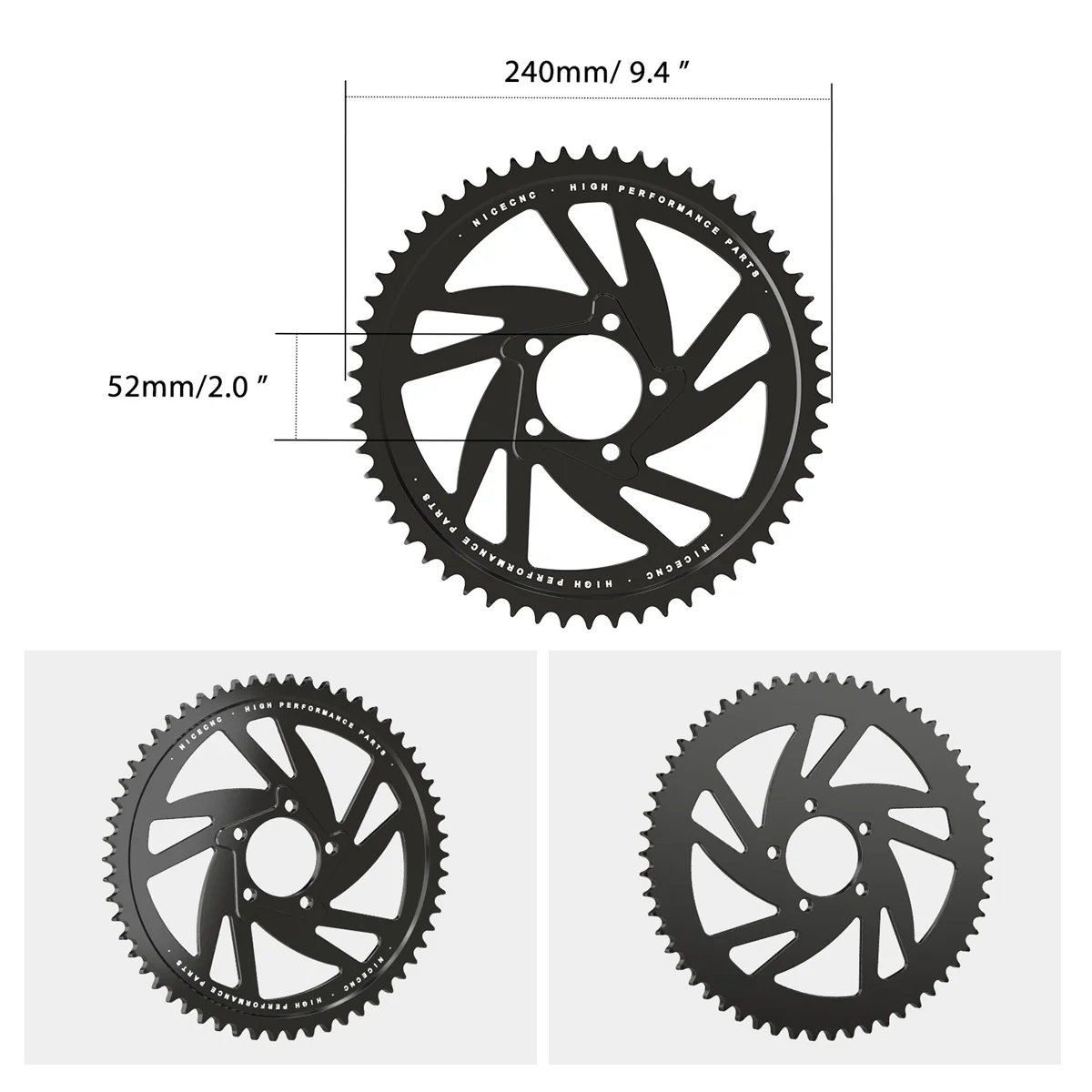 58T Rear Sprocket For Surron Light Bee X/ S/ L1E Segway X160 X260 - Image 14