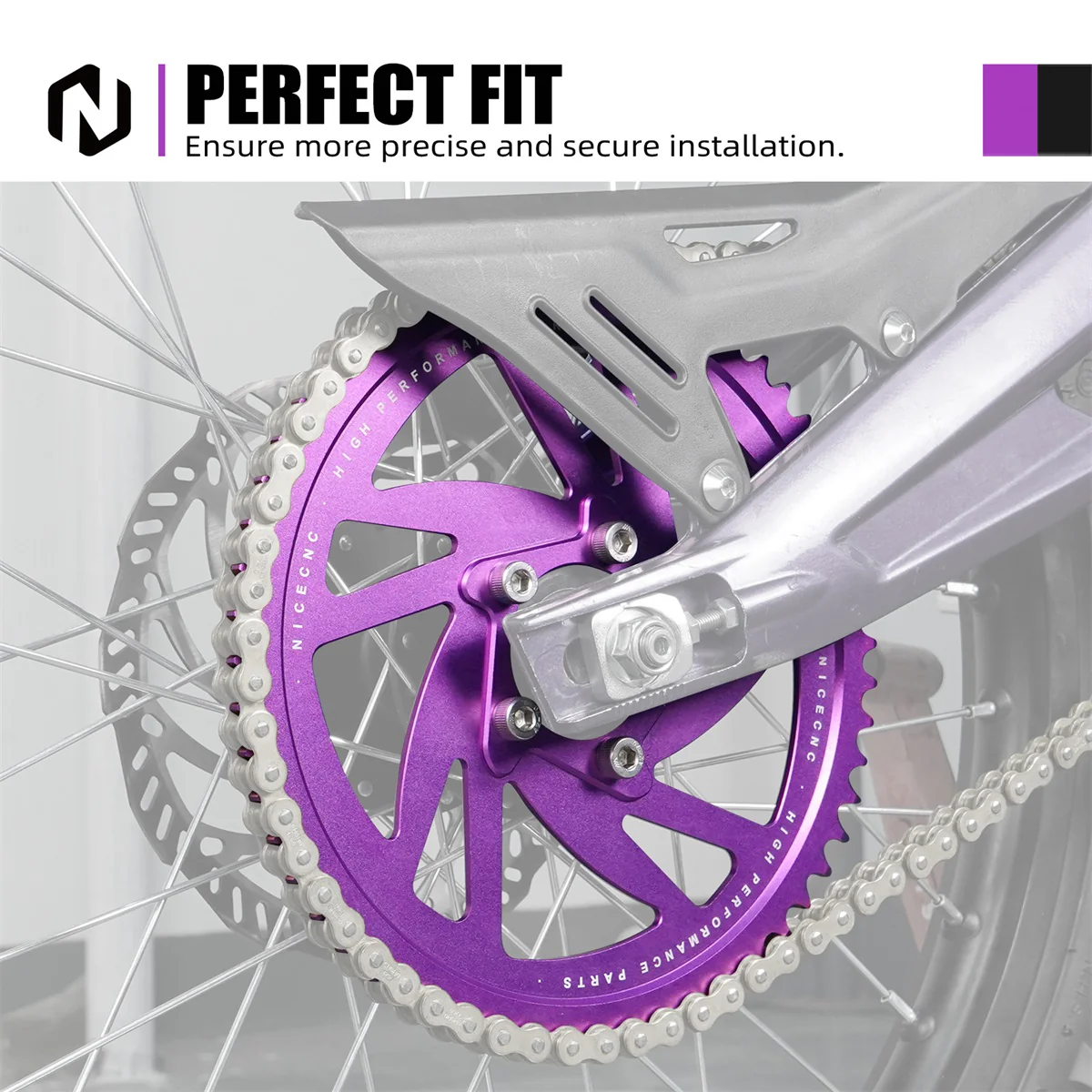 58T Rear Sprocket For Surron Light Bee X/ S/ L1E Segway X160 X260 - Image 2