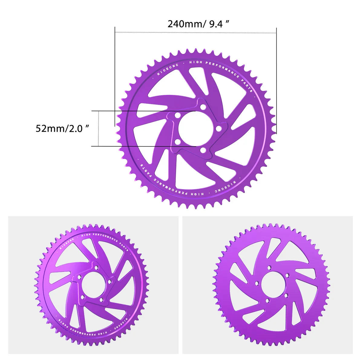 58T Rear Sprocket For Surron Light Bee X/ S/ L1E Segway X160 X260 - Image 6