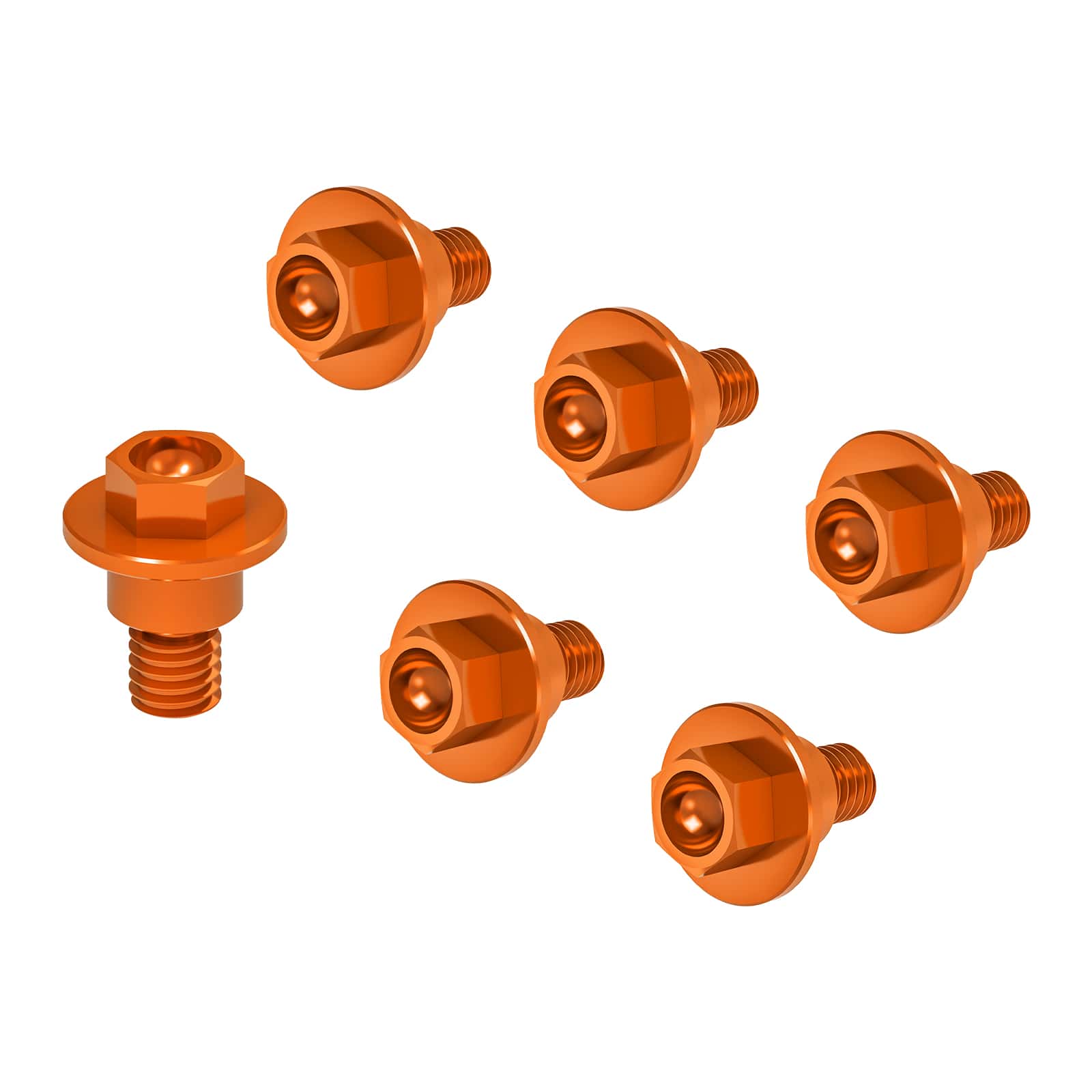6 X Fork Guard Bolts For KTM 125-530 SX/XC-F/EXC/XC-W/XCF-W 2000-2022 Husqvarna 701 Enduro 2016-2022 - Image 13