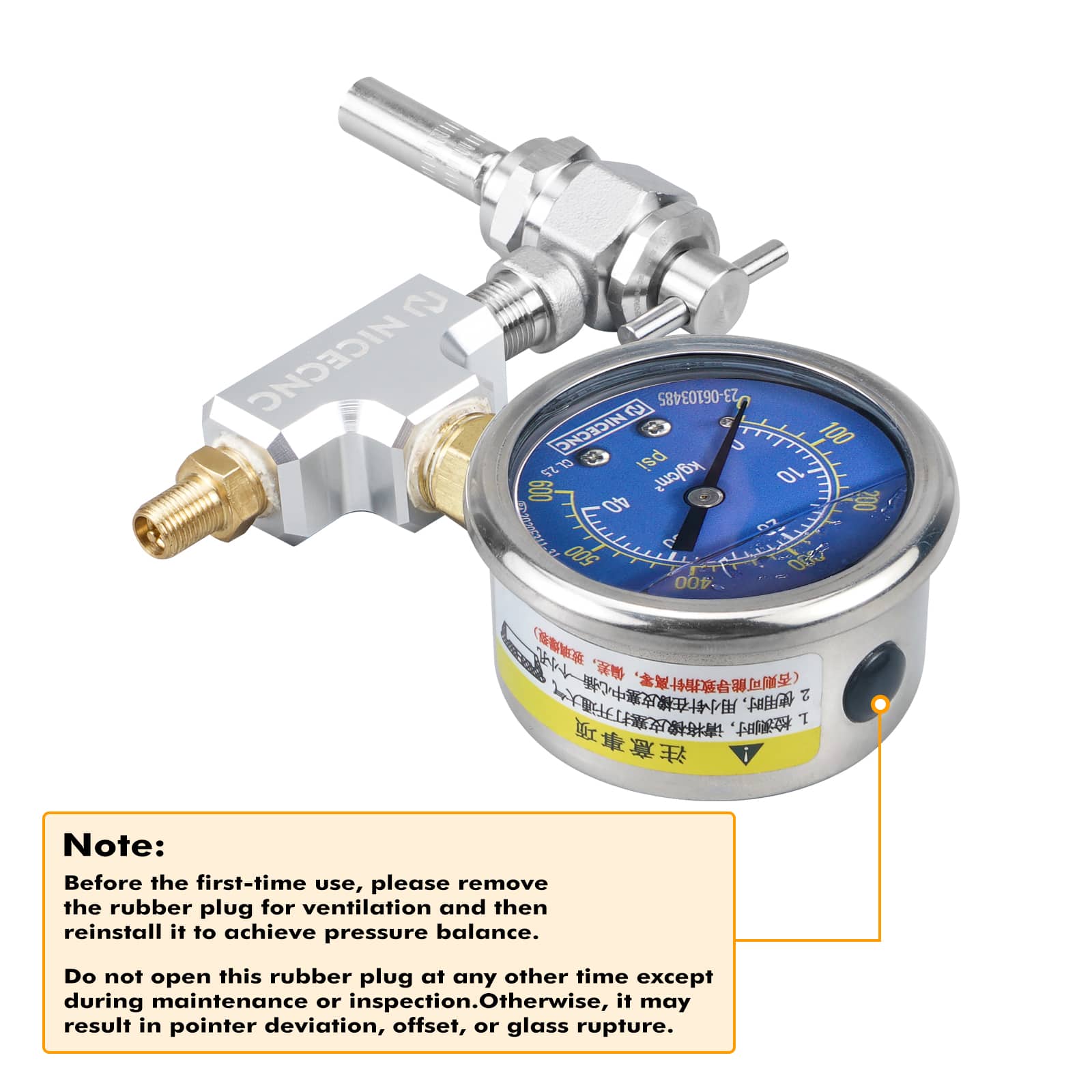 Upgraded 600PSI High Accuracy Nitrogen Filling Tool with Extension Special For Schrader Valve Shock - Image 8