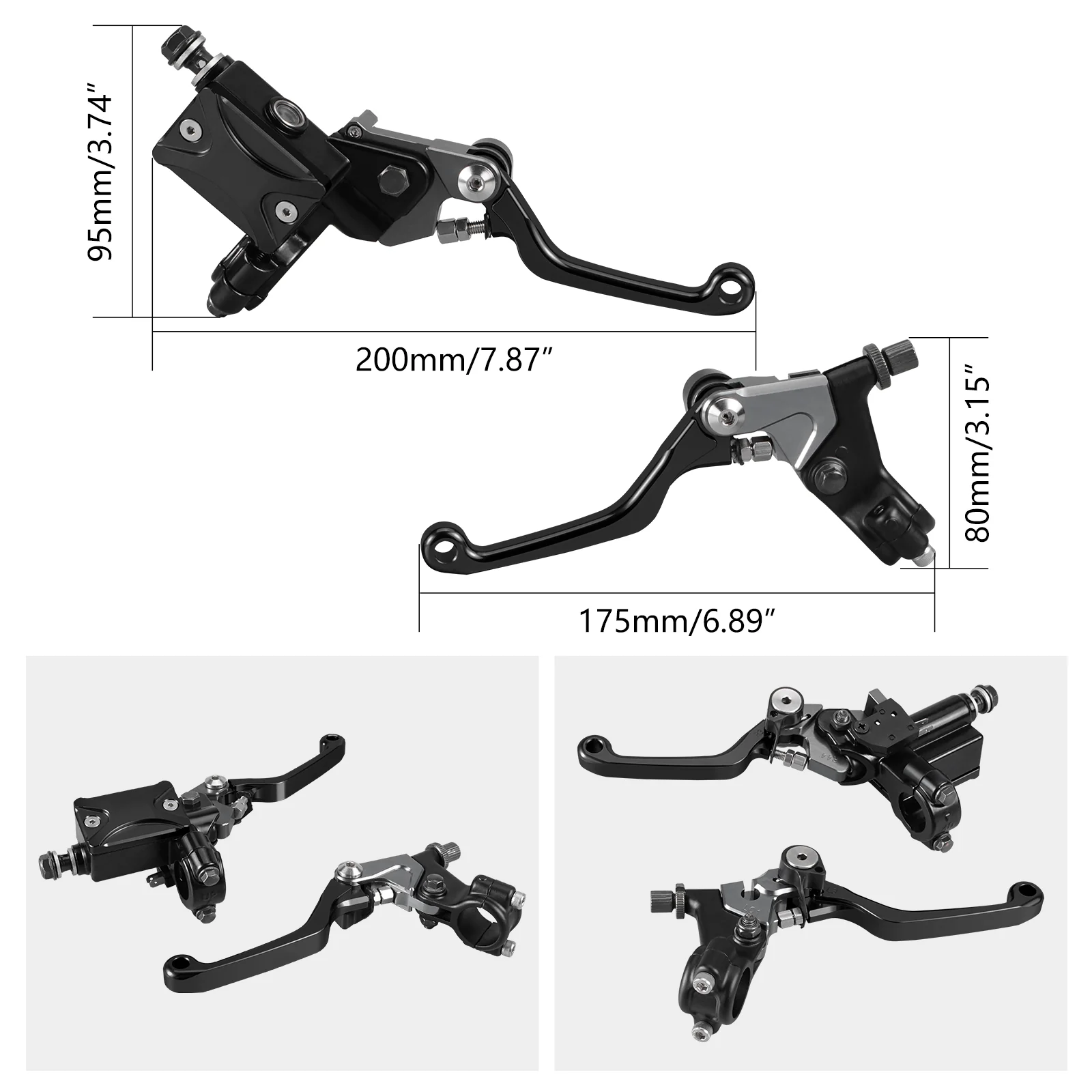 7/8" Hydraulic Brake Cable Clutch Levers for OFF-Road Motorcycles - Image 10