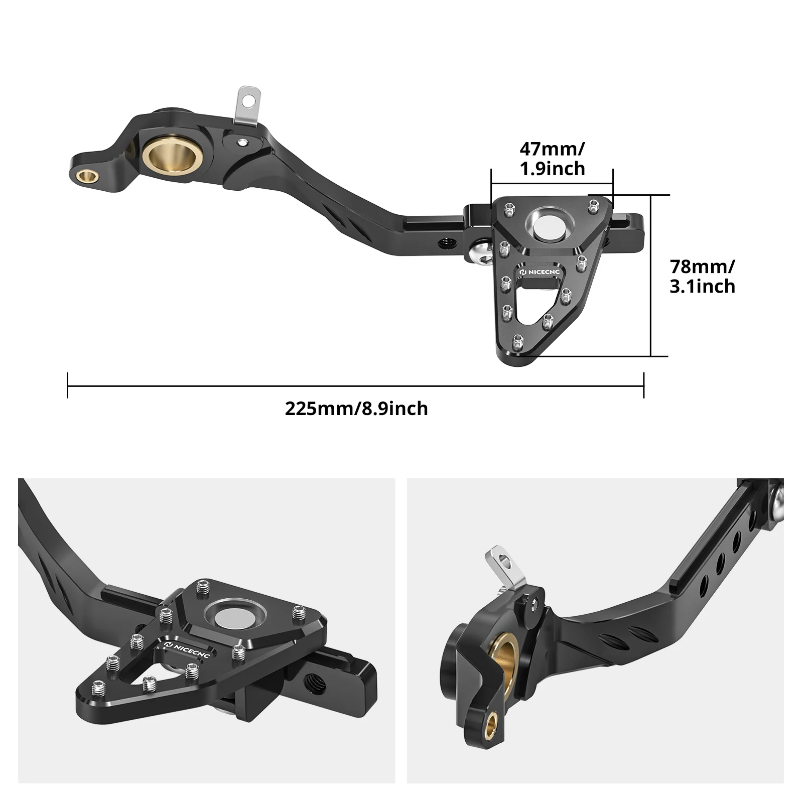 Adjustable Rear Brake Lever Pedal For BMW R1200GS R1250GS - Image 5