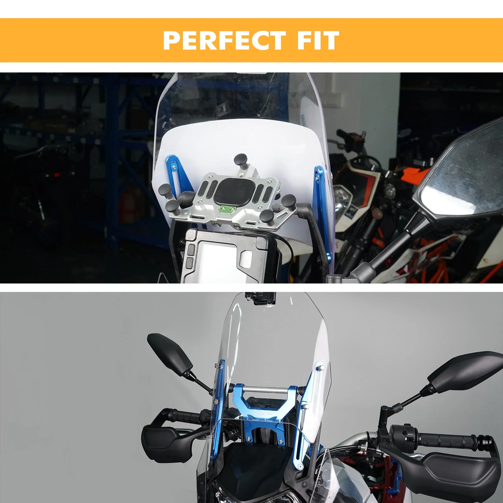Windscreen Adjusters Windshield Bracket For Yamaha Tenere 700 /XTZ700 2019-2024 - Image 2