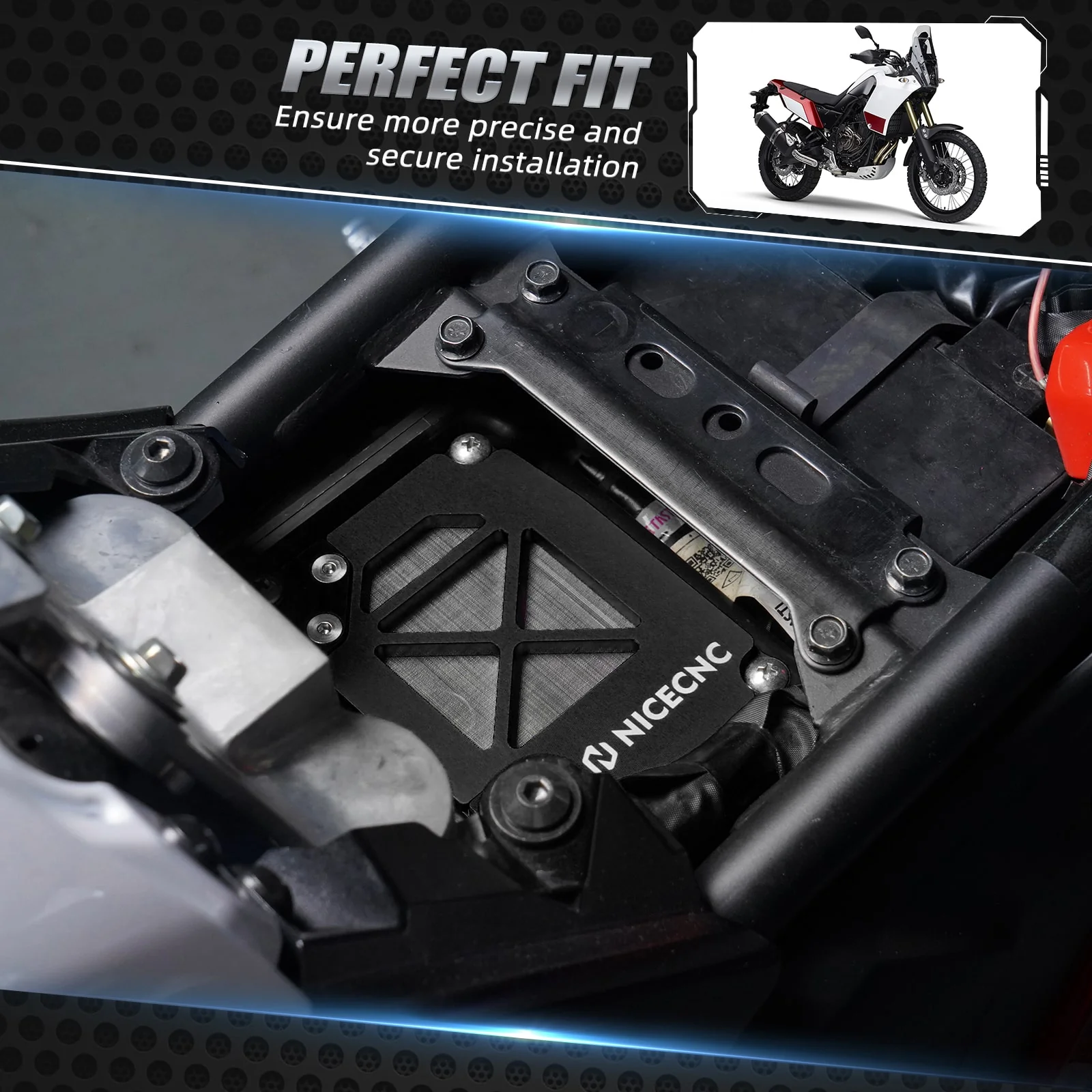 Air Filter Box Cover for Yamaha Tenere 700 XTZ07 2020-2024 Tenere 700 World Raid 2022-2023 - Image 3