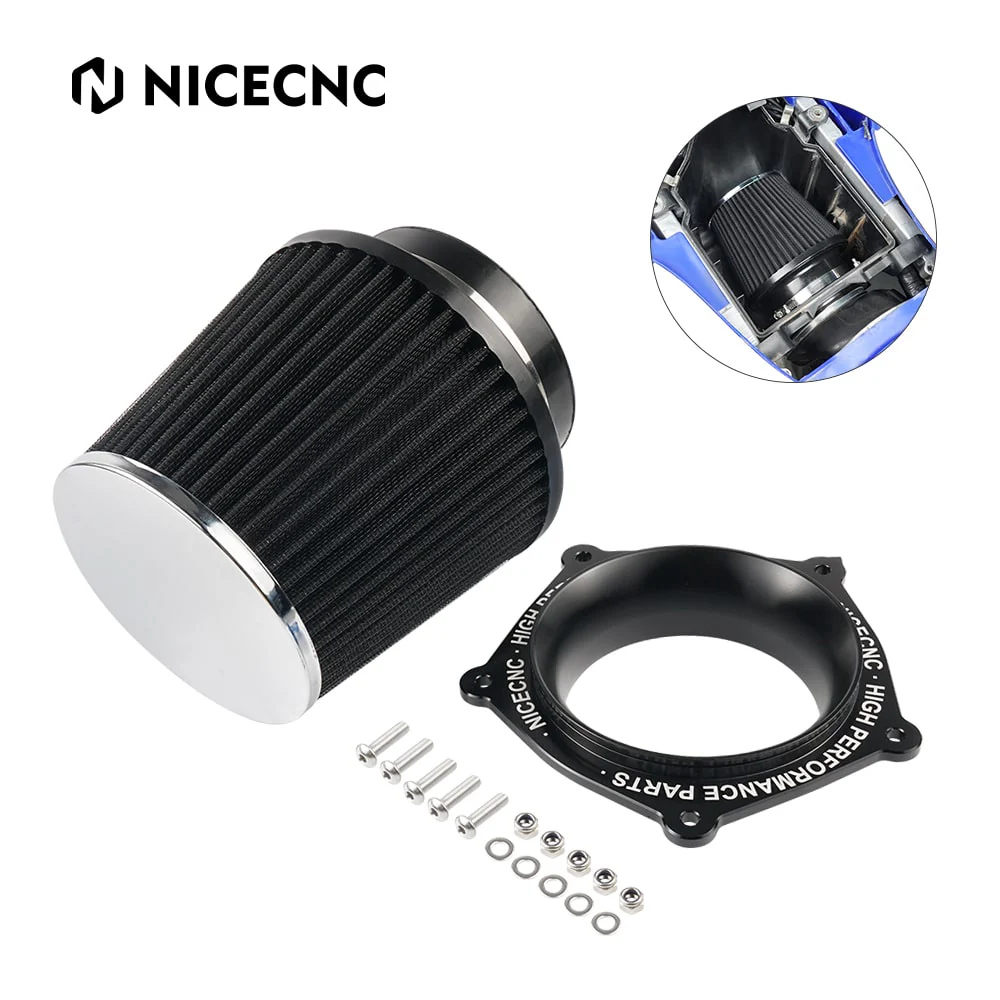 High Flow ATV Air Filter Intake w/ Adapter Kit For Yamaha YFZ450R 2009-2024 - Image 13