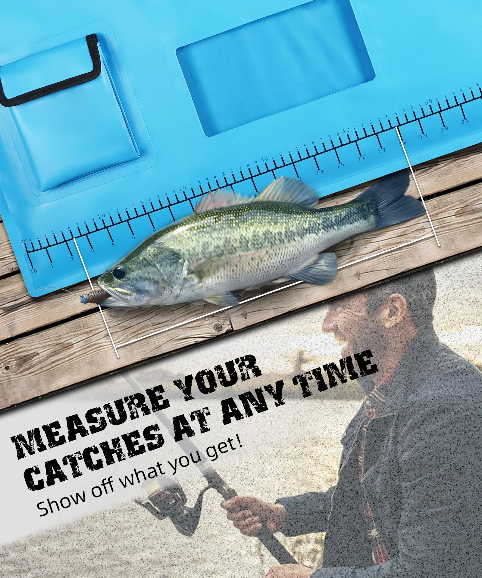 ARCFOX Fish Tournament Bag Removable Mesh Bag See-through Pocket - Image 8