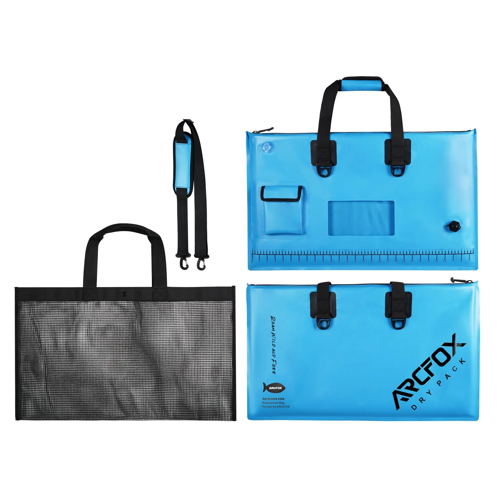 ARCFOX Fish Tournament Bag Removable Mesh Bag See-through Pocket - Image 9