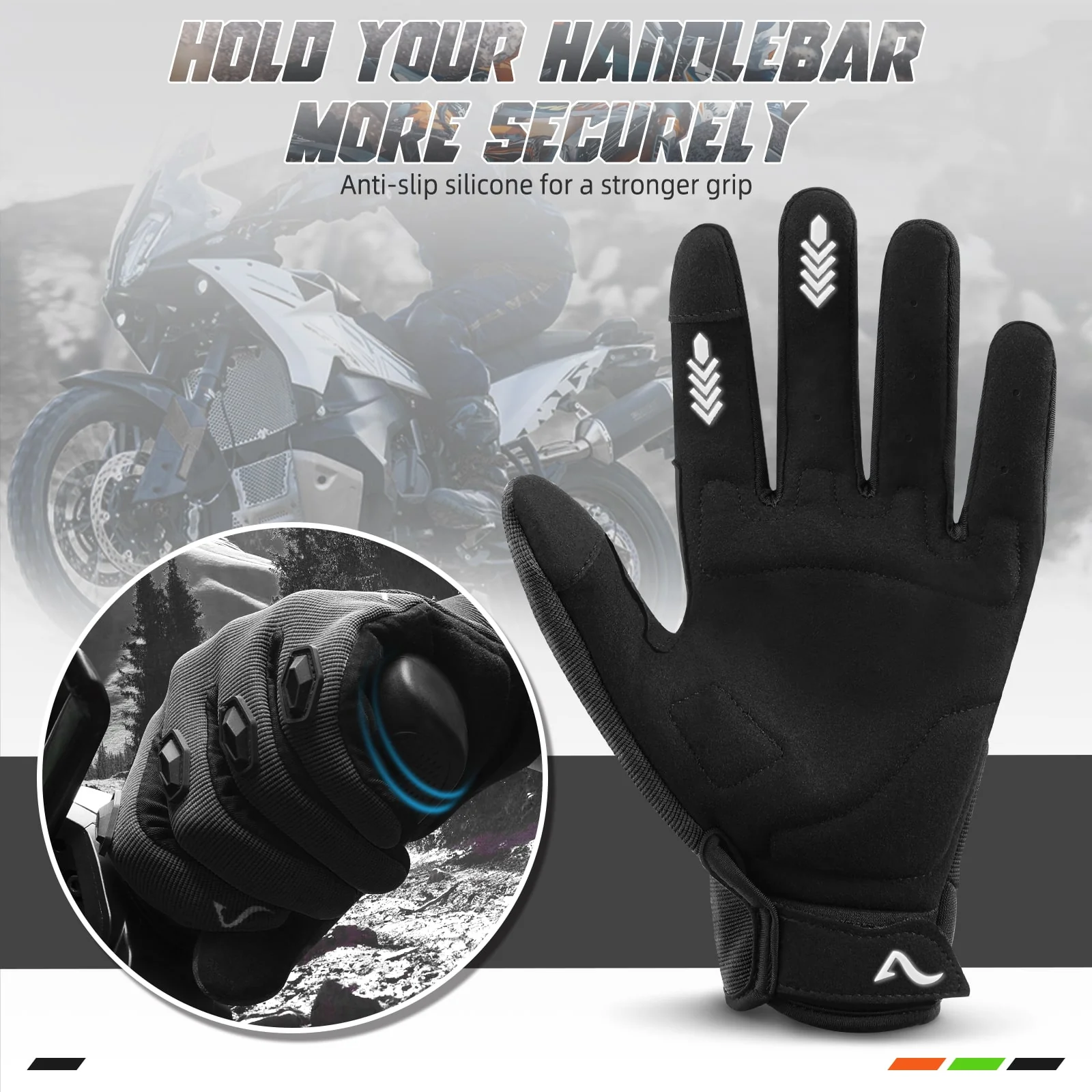 ARCFOX Dirt Bike Gloves for ATV UTV MTB Motocross Motorcycle Off-Road Riding Touch Screen Breathable Sweat-absorbing Fabric - Image 11