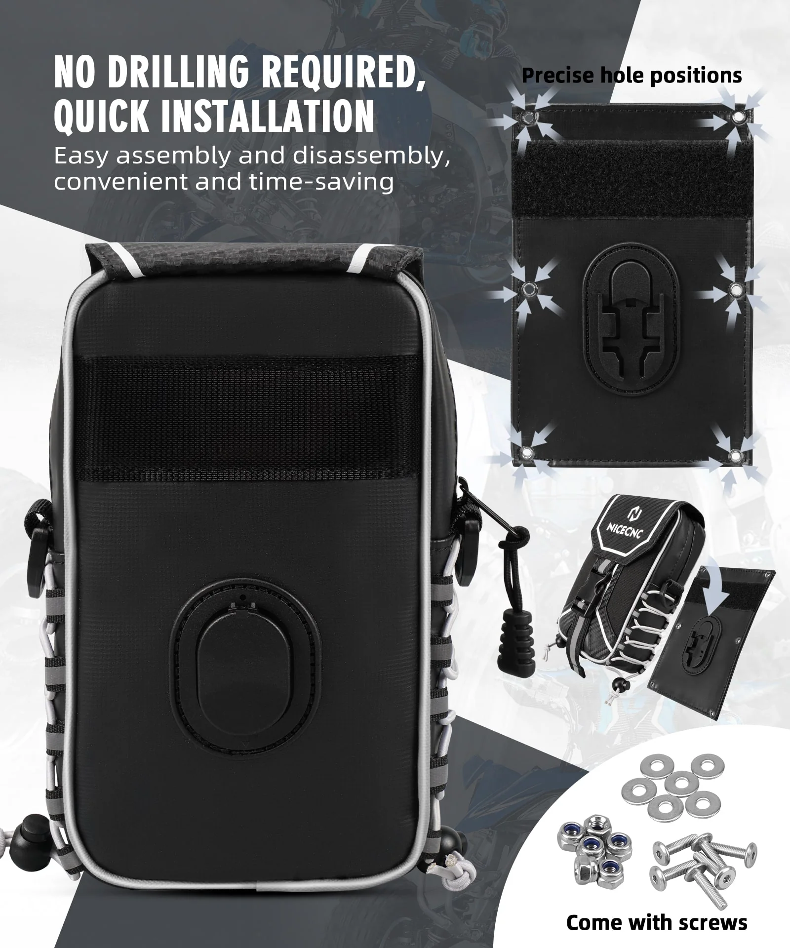 ATV Fender Storage Bag For Yamaha YFZ450R YFZ450X - Image 14