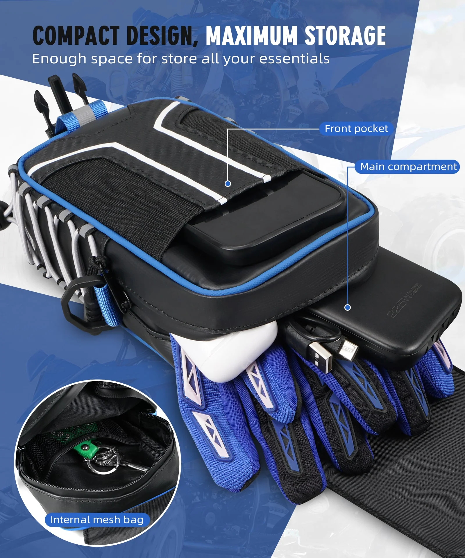 ATV Fender Storage Bag For Yamaha YFZ450R YFZ450X - Image 5