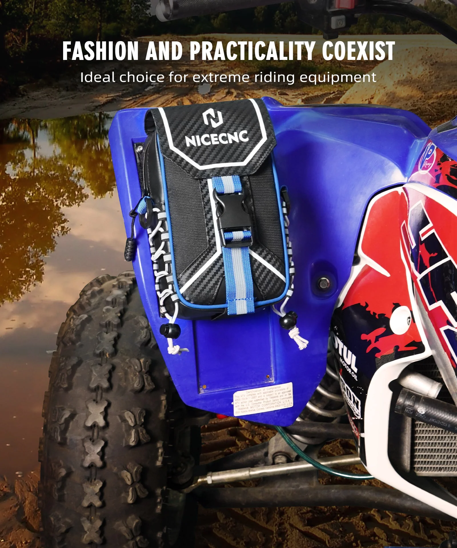 ATV Fender Storage Bag For Yamaha YFZ450R YFZ450X - Image 7