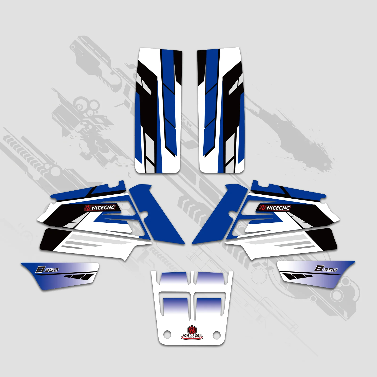 ATV Full Graphics Decals Stickers Kit For YAMAHA BANSHEE 350 1987-2006 - Image 5