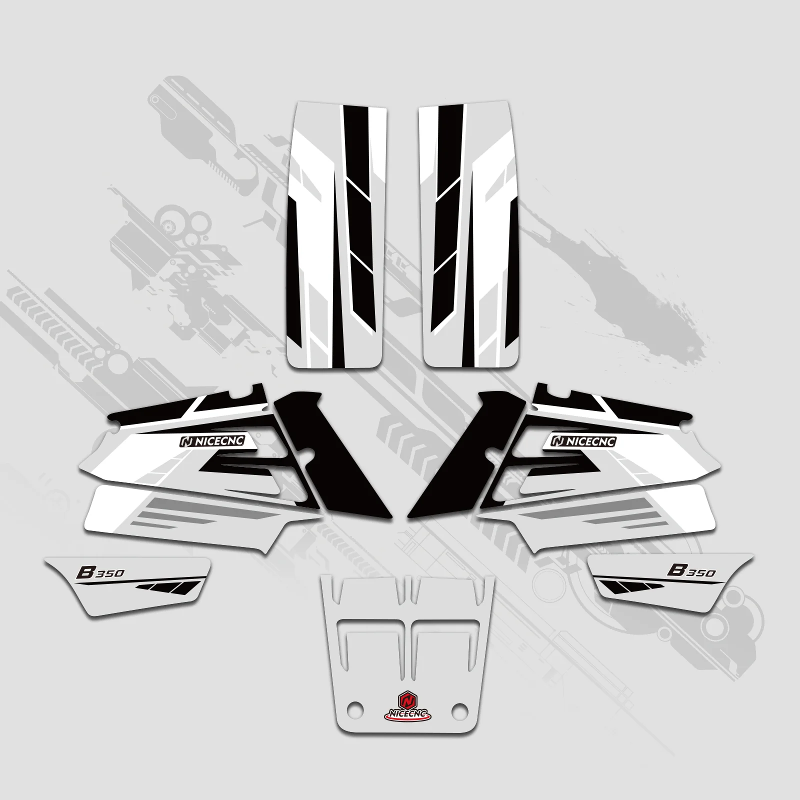 ATV Full Graphics Decals Stickers Kit For YAMAHA BANSHEE 350 1987-2006 - Image 6