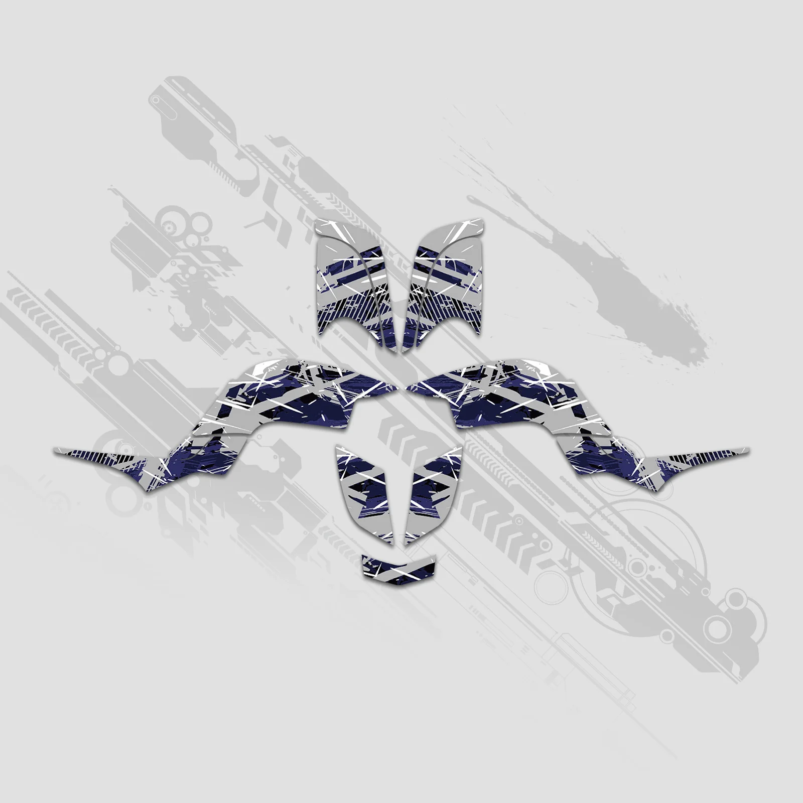 ATV Full Graphics Decals Stickers Kit For Yamaha RAPTOR 660 2001-2005