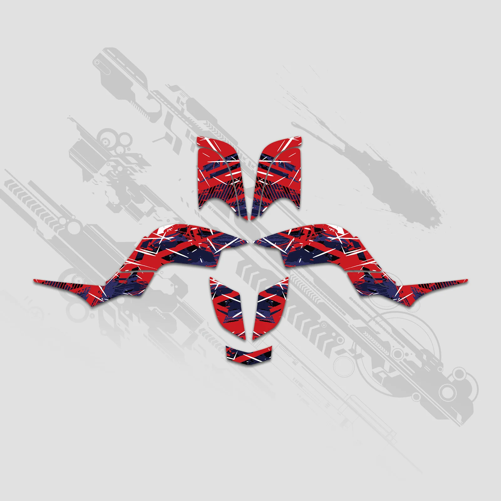 ATV Full Graphics Decals Stickers Kit For Yamaha RAPTOR 660 2001-2005 - Image 2