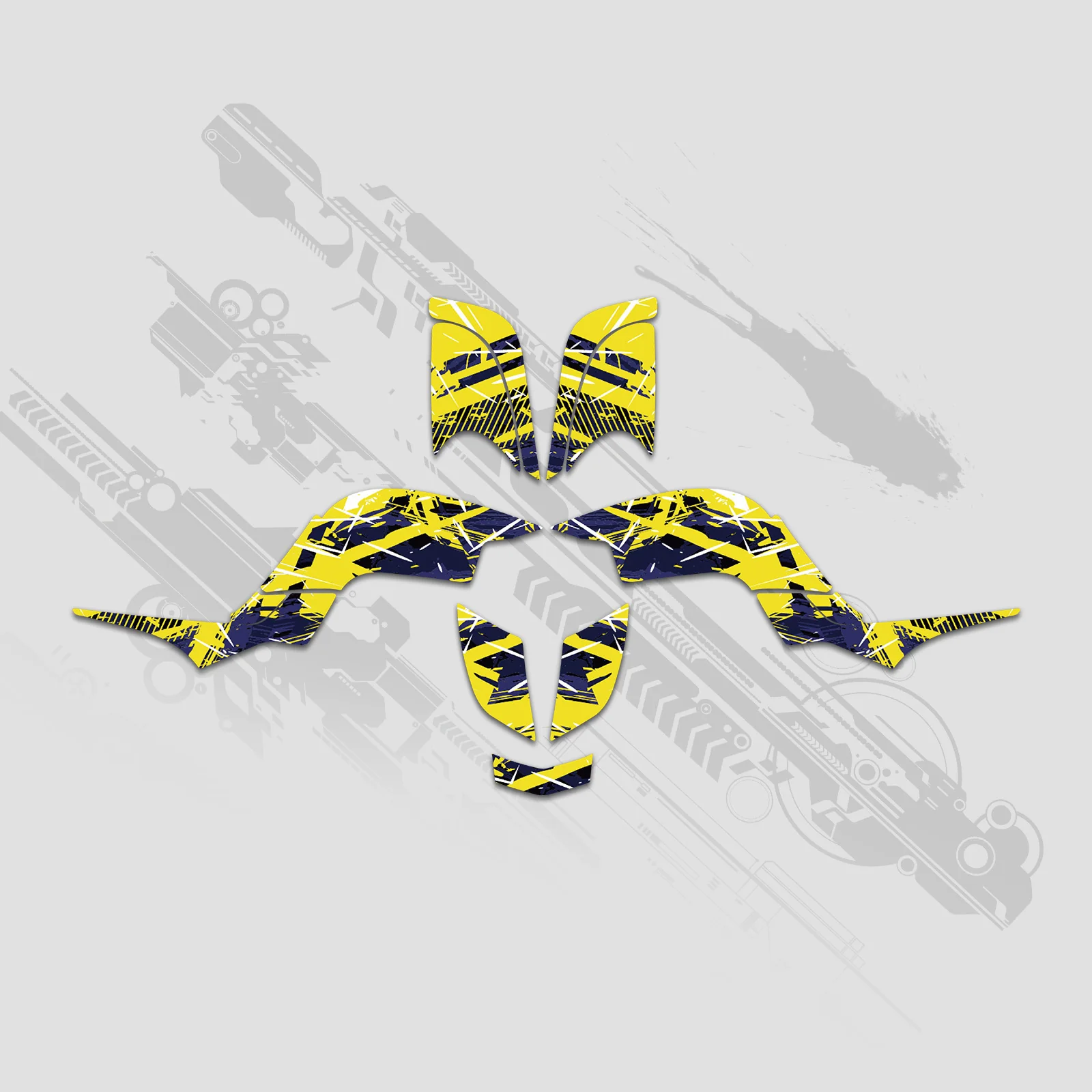 ATV Full Graphics Decals Stickers Kit For Yamaha RAPTOR 660 2001-2005 - Image 3