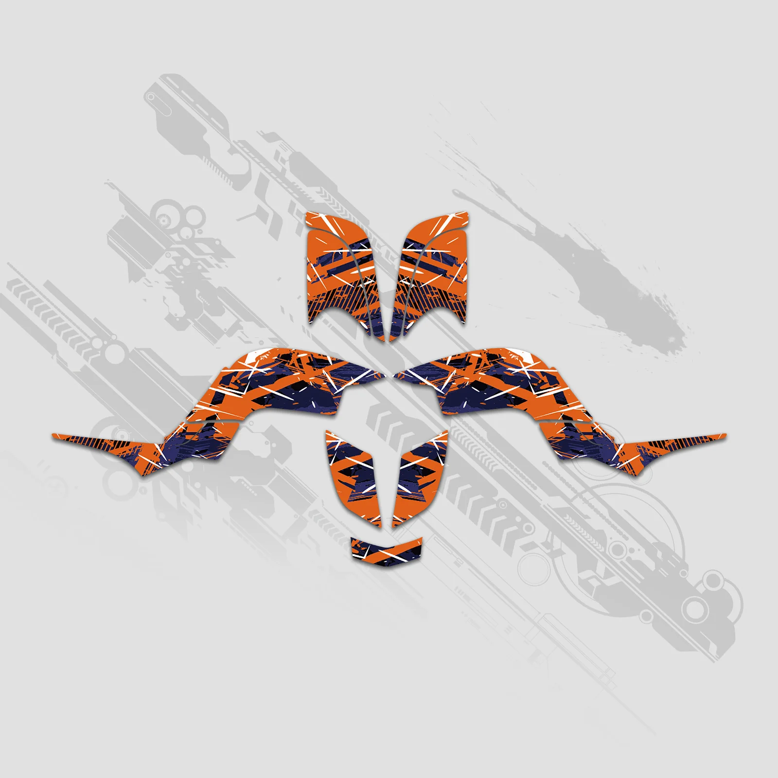 ATV Full Graphics Decals Stickers Kit For Yamaha RAPTOR 660 2001-2005