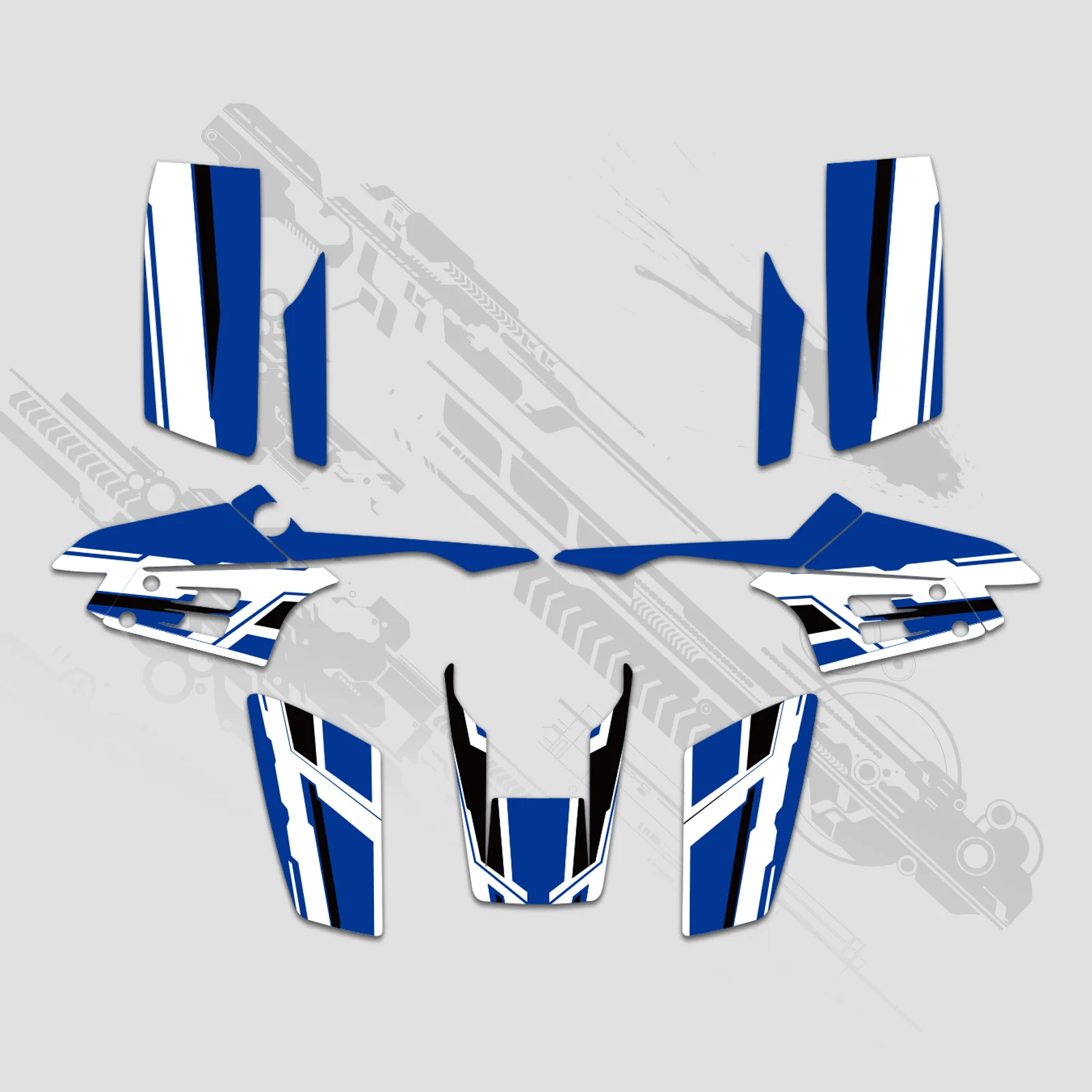 ATV Full Graphics Decals Stickers Kit For Yamaha Warrior 350 1987-2004 - Image 6