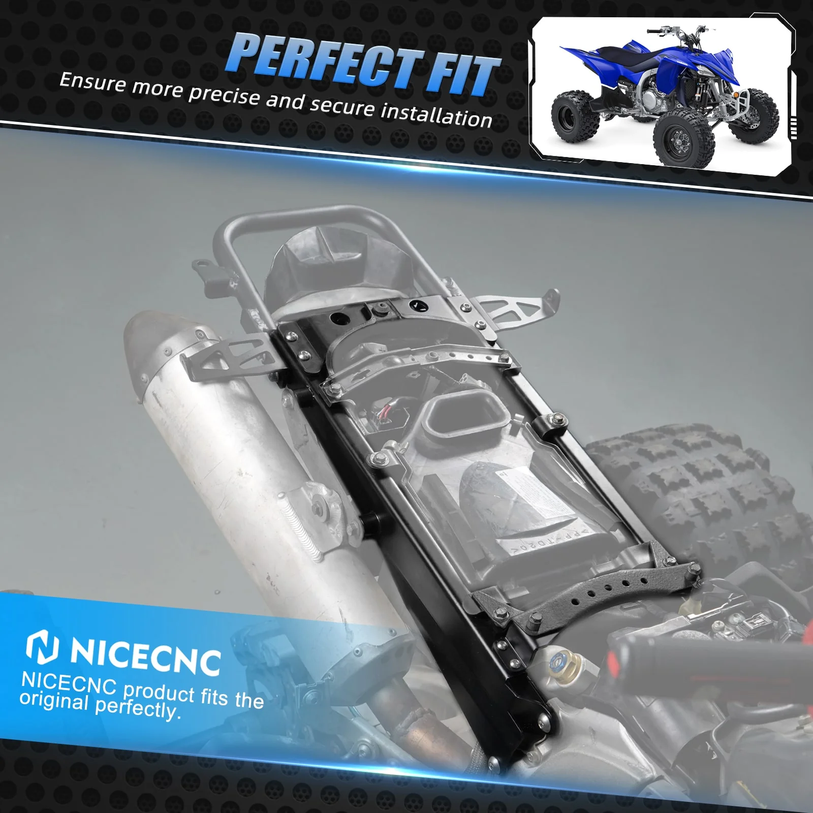 ATV Rear Frame Subframe Sub Frame For Yamaha YFZ450R YFZ450X - Image 4