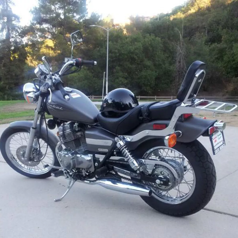 Backrest Sissy Bar with Luggage Rack For Honda Rebel 250 CMX250C 1996-2015 - Image 2