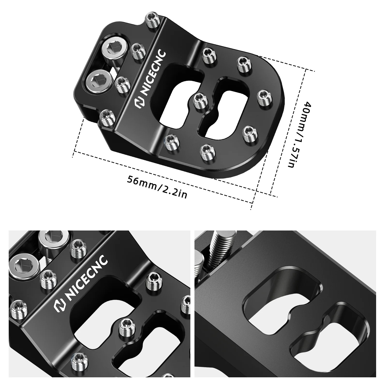 Dual Control Stepped Rear Brake Pedal Pad For Husqvarna TC FC TE FE 701 Enduro SM - Image 14