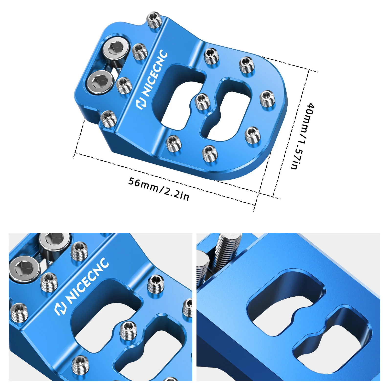 Dual Control Stepped Rear Brake Pedal Pad For Husqvarna TC FC TE FE 701 Enduro SM - Image 7