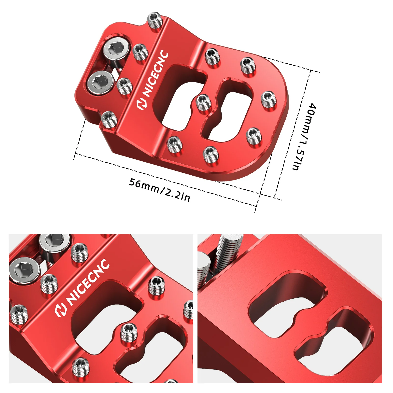 Dual Control Stepped Rear Brake Pedal Pad For Husqvarna TC FC TE FE 701 Enduro SM - Image 28