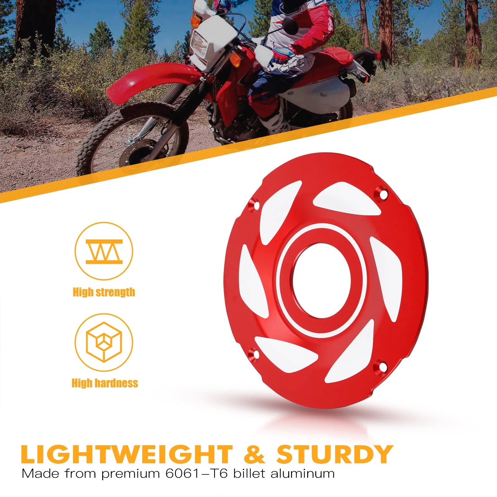 Billet Aluminum Wheel Hub cap for Honda XR650L 1993-2024 - Image 7