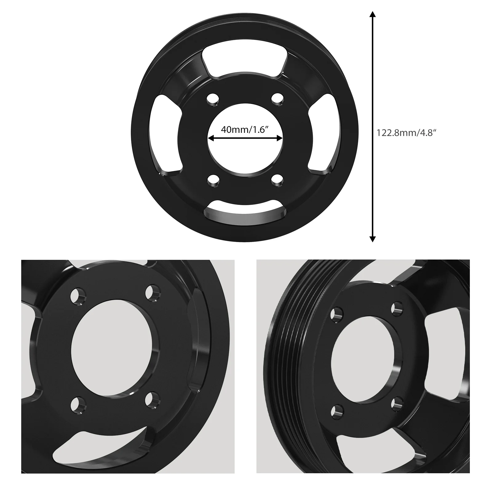 Billet Aluminum Water Pump Pulley For BMW E46 E39 E60 E61 E38 E65 E66 E83 E53 E85 Z3 - Image 5